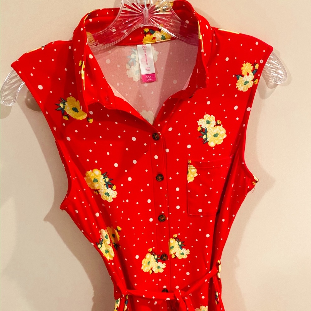 Red Spring Dress - Picture 3 of 4